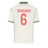 Billiga OGC Nice Hicham Boudaoui #6 Borta fotbollskläder 2025-26 Kortärmad Billiga OGC Nice Hicham Boudaoui #6 Borta fotbollskläder 2025-26 Kortärmad
